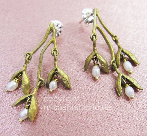 （画像用） Michaud ピアス 小麦