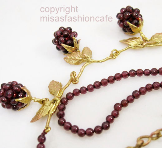 （画像用） Michaudネックレス　再販！ 　天然石　ラズベリー