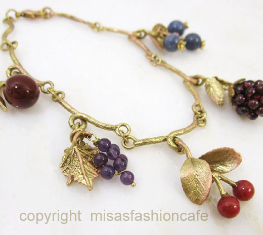 （画像用） Michaudブレス　再販！ 天然石　フルーツ