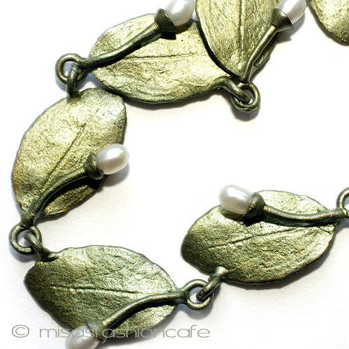 （画像用） マイケルミショー　真珠 植物　ブレスレット