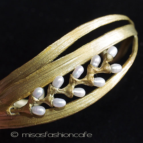 （画像用） マイケル・ミショー　新着 真珠のお米バングル