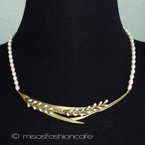 （画像用） マイケルミショーネックレス 　真珠のお米