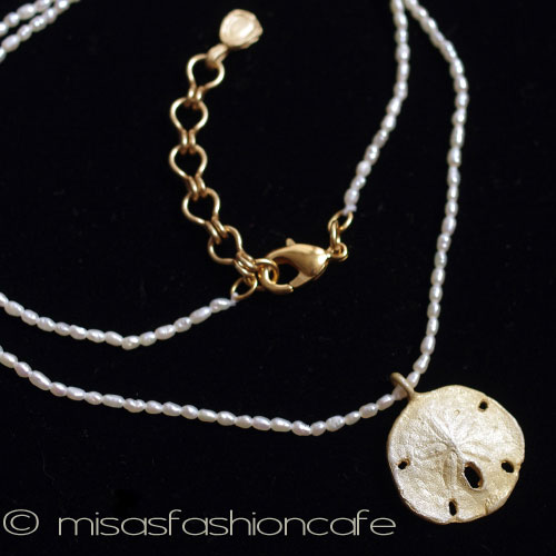 （画像用） マイケルミショー・ネックレス 24Kgp真珠　ウニ　再販！