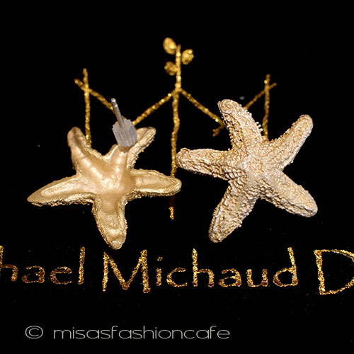 （画像用） マイケル・ミショー　ピアス 24Kgpゴールド　ヒトデ
