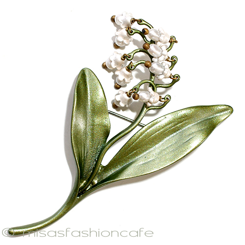 （画像用） 真珠すずらん　ブローチ