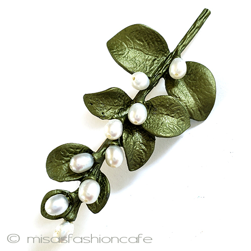 （画像用） 真珠　小枝ブローチ