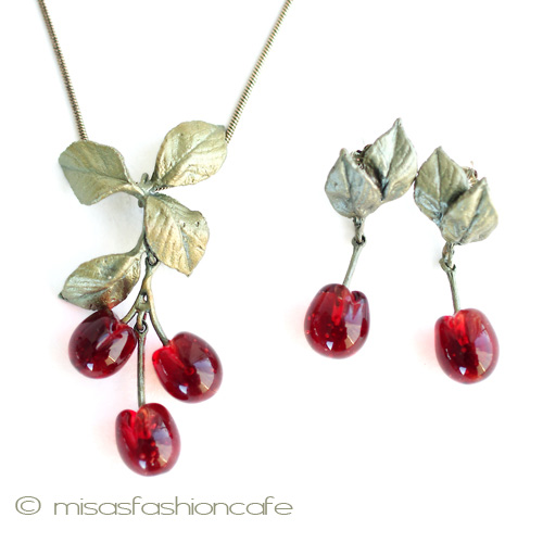 （画像用） マイケルミショー再販 チェリー ネックレス