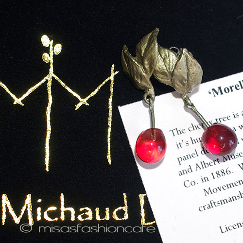 （画像用） マイケルミショー　ピアス ガラスのチェリー再販！