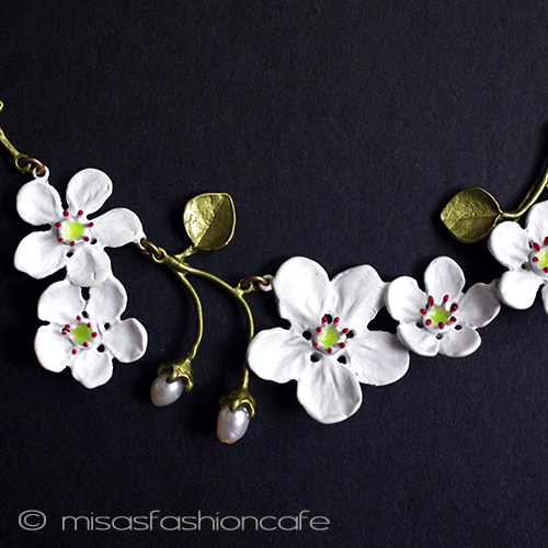 （画像用） 真珠　お花ネックレス