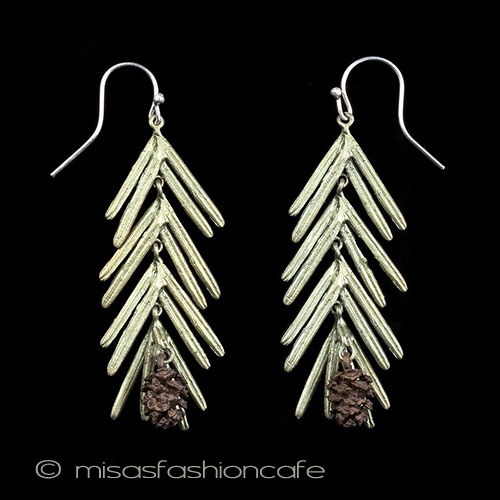 （画像用） マイケルミショー松ぼっくり 　クリップまたはピアス　