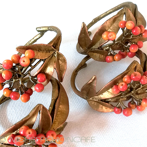 （画像用） マイケルミショー　ナナカマド ナプキンリング　４個セット