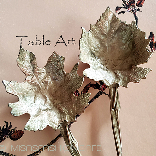 （画像用） マイケルミショー　葡萄の葉 カトラリー サラダサーバー