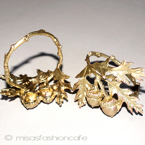 （画像用） マイケルミショー　どんぐり ナプキンリング４個セット