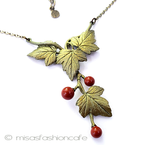 （画像用） マイケルミショーネックレス 天然石グズベリーの果実