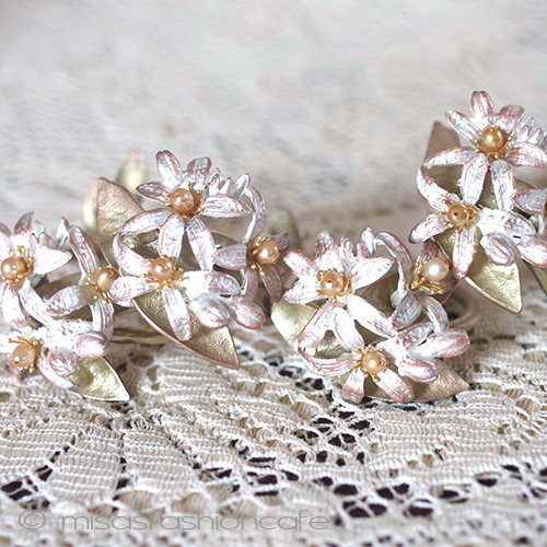 （画像用） マイケルミショーオレンジの花 ナプキンリング　４個セット