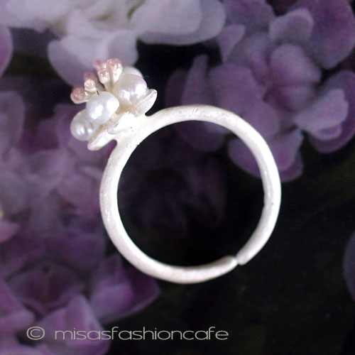 （画像用） マイケルミショーリング 真珠ケシパールの桜　