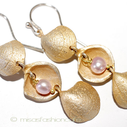 （画像用） マイケルミショー真珠 貝 ピアスorイヤリング 再販！