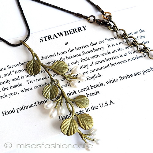 （画像用） マイケルミショー　真珠 苺　ネックレス