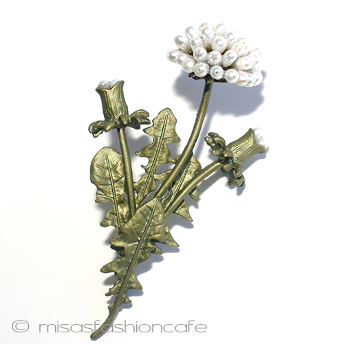 （画像用） タンポポ　ブローチ 真珠たんぽぽ　再販！