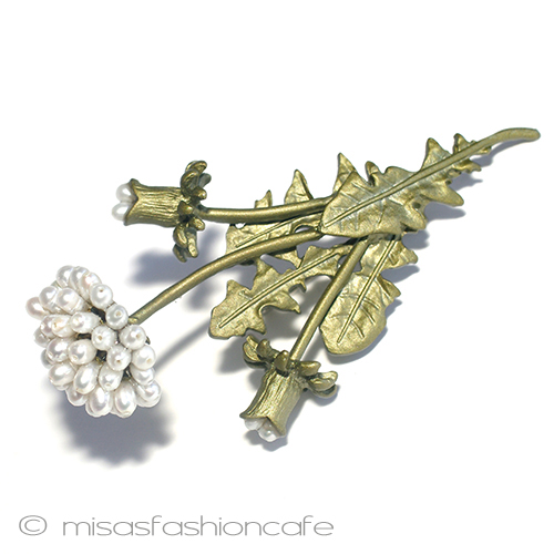 （画像用） タンポポ　ブローチ 真珠たんぽぽ　再販！