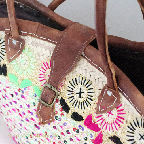 （画像用） モロッコ製かごバック 大