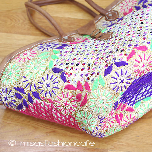 （画像用） モロッコ製かごバック　大