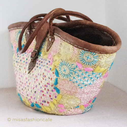 （画像用） モロッコ製 かごバック　大