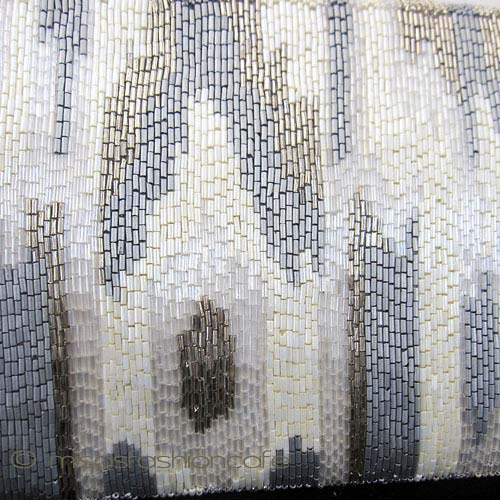 （画像用） MOYNA モイナ クラッチ アイボリーｘシルバー