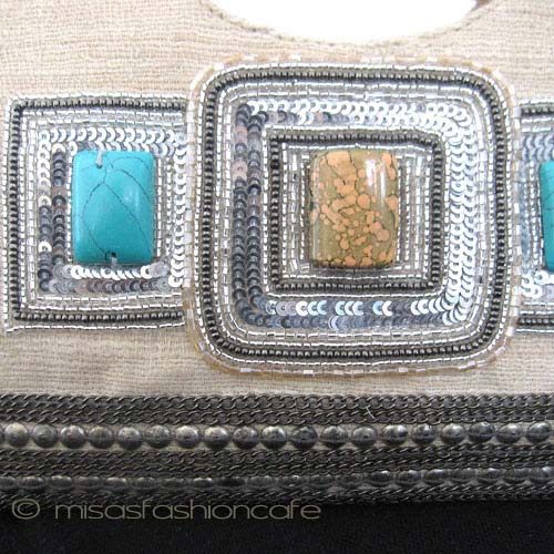 （画像用） MOYNA モイナ バッグ ターコイズジュエル