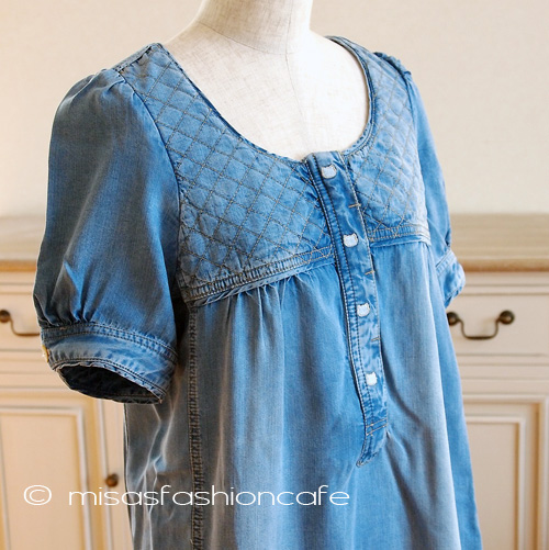 （画像用） Paul & Joe　ワンピ 　デニム　猫刺繍