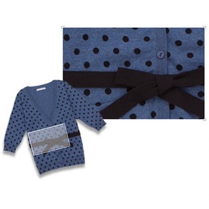 （画像用） Paul & Joe　ガーディガン 　ドット柄＆リボン