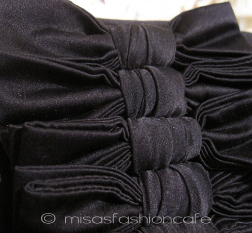 （画像用） サンティSANTI リボン クラッチ兼ショルダーバッグ