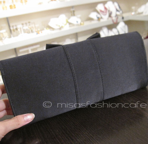 （画像用） サンティSANTI リボン クラッチ兼ショルダーバッグ