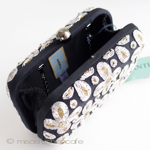 （画像用） ＳＡＮＴＩサンティ クラッチ 　針刺繍の花BOX