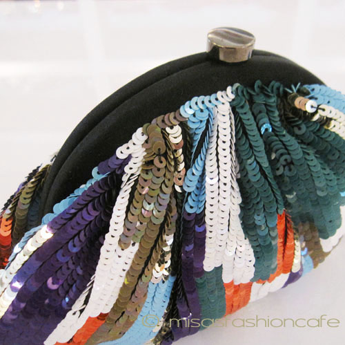 （画像用） SANTI サンティ クラッチ 　マルチ・ストライプ