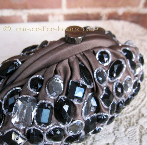 （画像用） SANTI サンティ クラッチ 　モカ・ジュエル