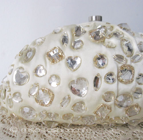 （画像用） SANTI サンティ クラッチ 再販！ハートジュエル