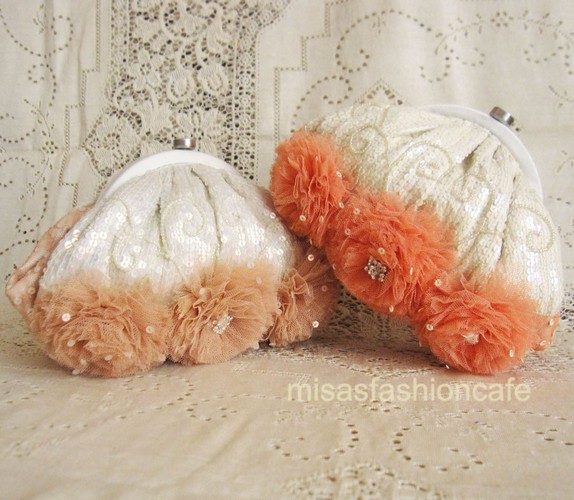 （画像用） SANTI サンティ クラッチ 　フラワー（大）