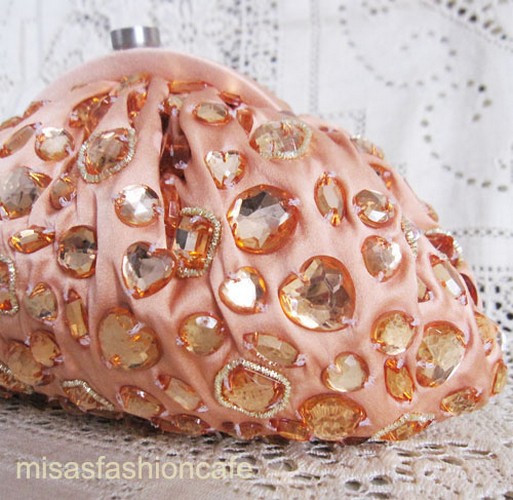 （画像用） SANTI サンティ クラッチ 　ハートジュエル