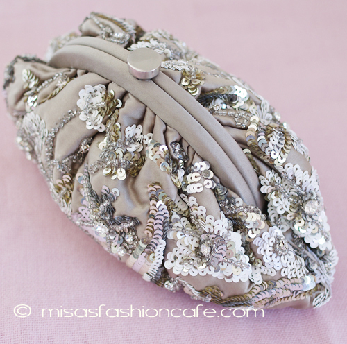 （画像用） SANTI サンティ クラッチ クリスタル・フラワー