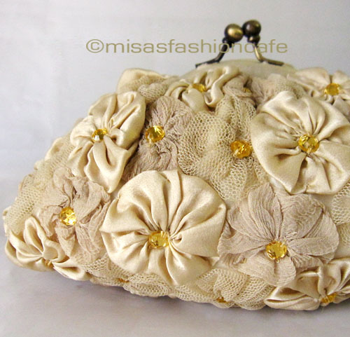 （画像用） SANTI サンティ クラッチ トパーズフラワー