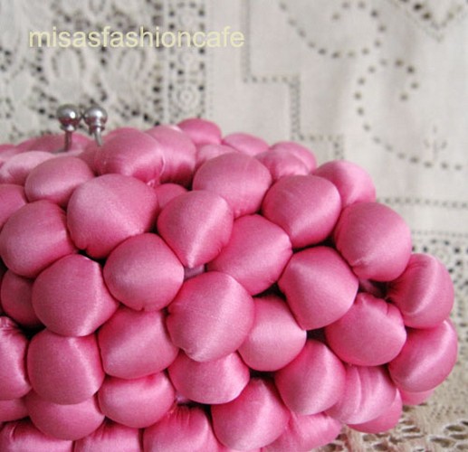 （画像用） SANTI サンティ クラッチ シルク・ポンポン