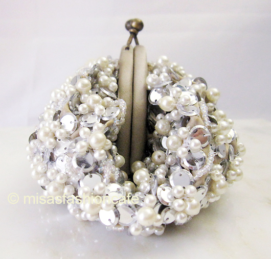 （画像用） ＳＡＮＴＩサンティ　バッグ パール小花　再販