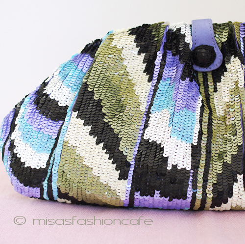 （画像用） SANTI サンティ クラッチ ブルーｘオリーヴ