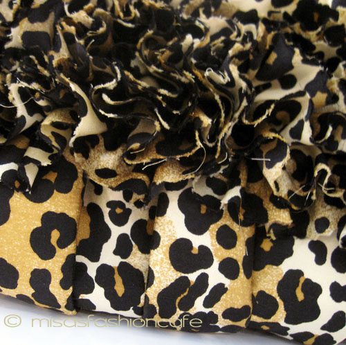 （画像用） SANTI サンティ クラッチ 　花レオパード