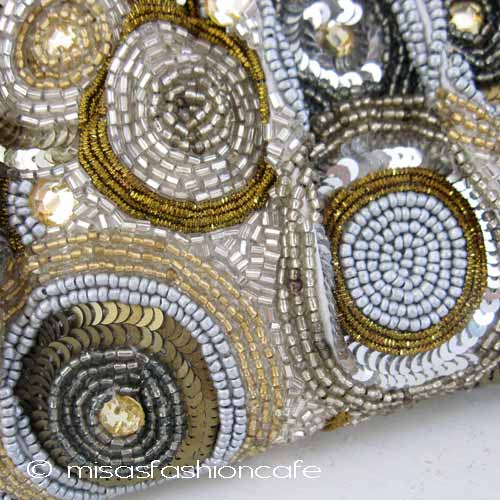 （画像用） SANTI サンティ クラッチ 花火（金・銀）