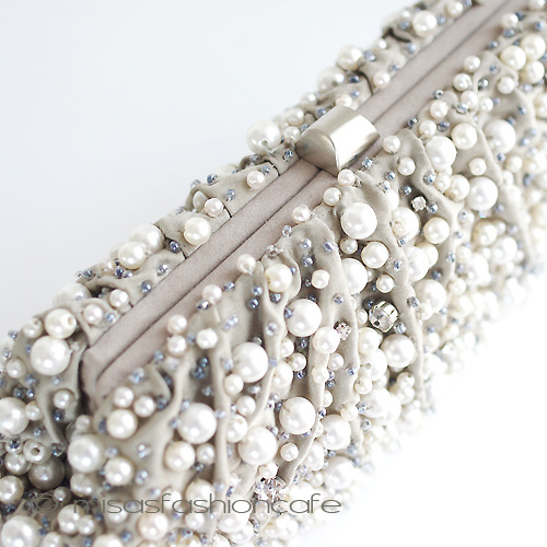 （画像用） ＳＡＮＴＩサンティ　クラッチ パール＆クリスタル再販