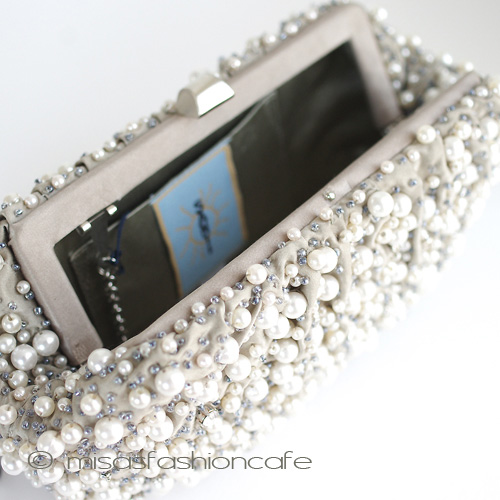 （画像用） ＳＡＮＴＩサンティ　クラッチ パール＆クリスタル再販