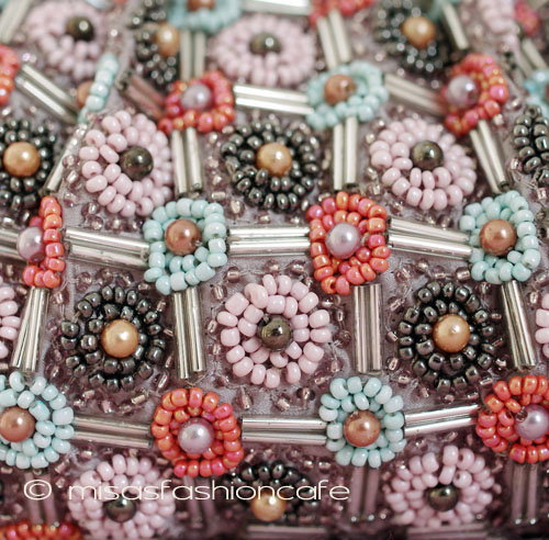 （画像用） SANTI サンティ クラッチ 　フラワーチェック