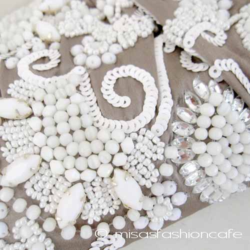 （画像用） SANTI サンティ クラッチ キャッツアイ・ビジュー